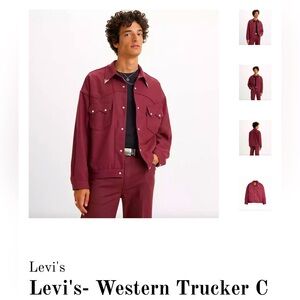 NWT Levi’s Western Jacket Mahogany